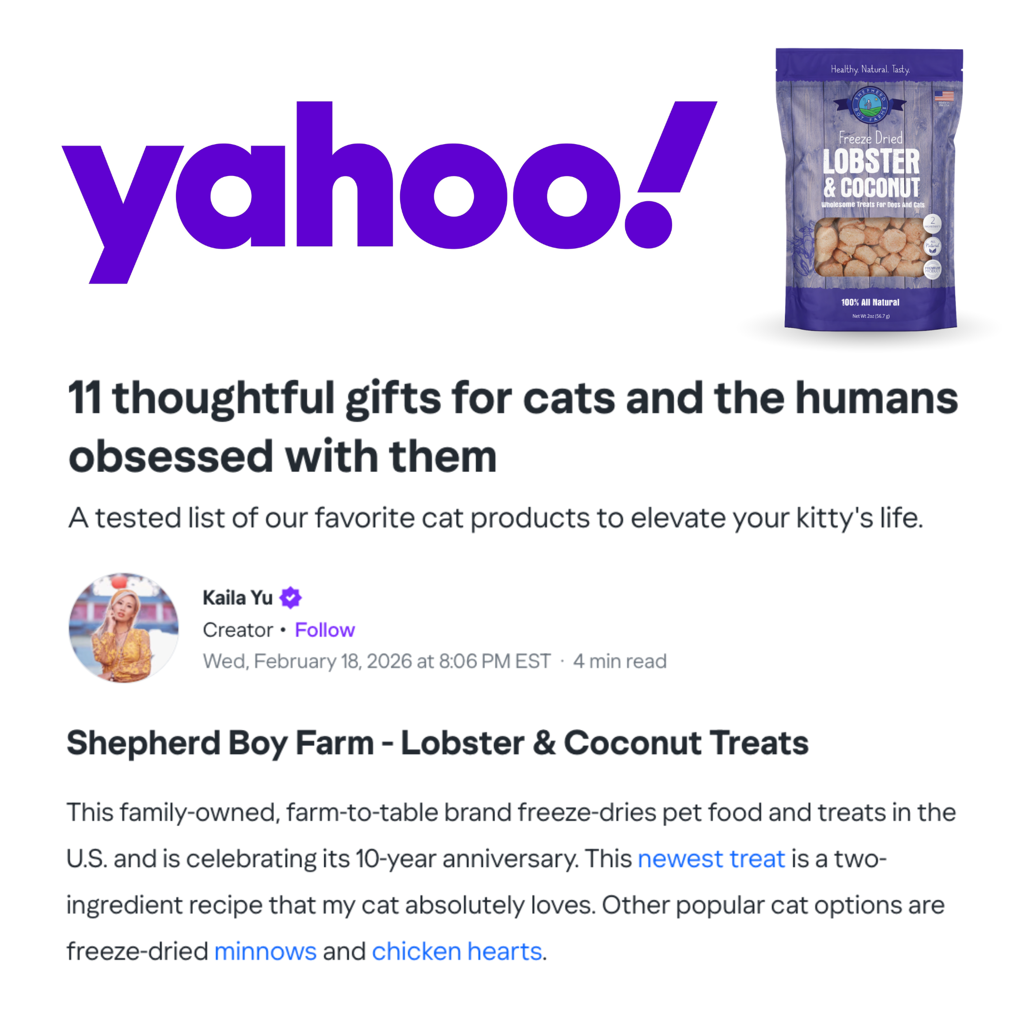 Yahoo! - 11 Thoughtful Gifts for Cats and the Humans Obsessed With Them