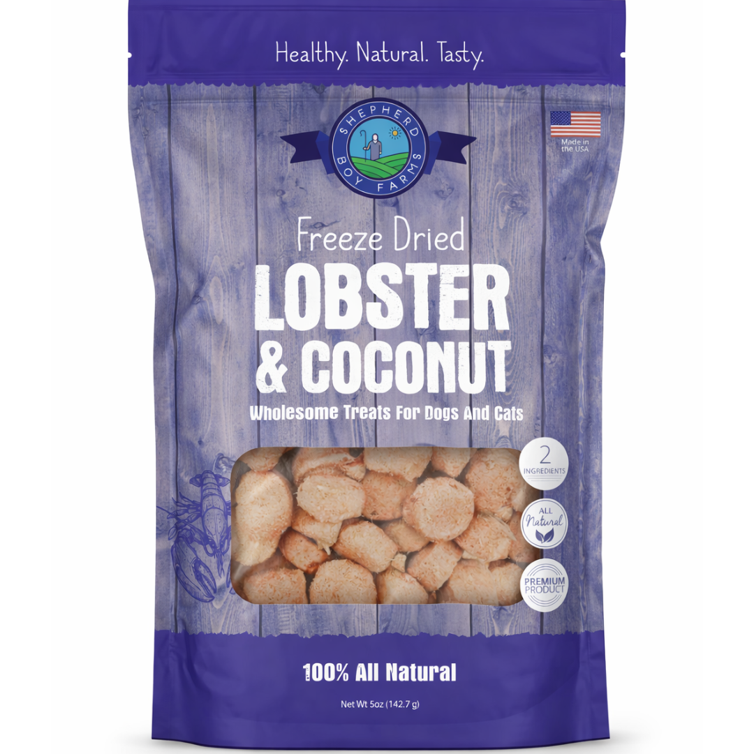 Shepherd Boy Farms 5oz Lobster Coconut Pet Treats