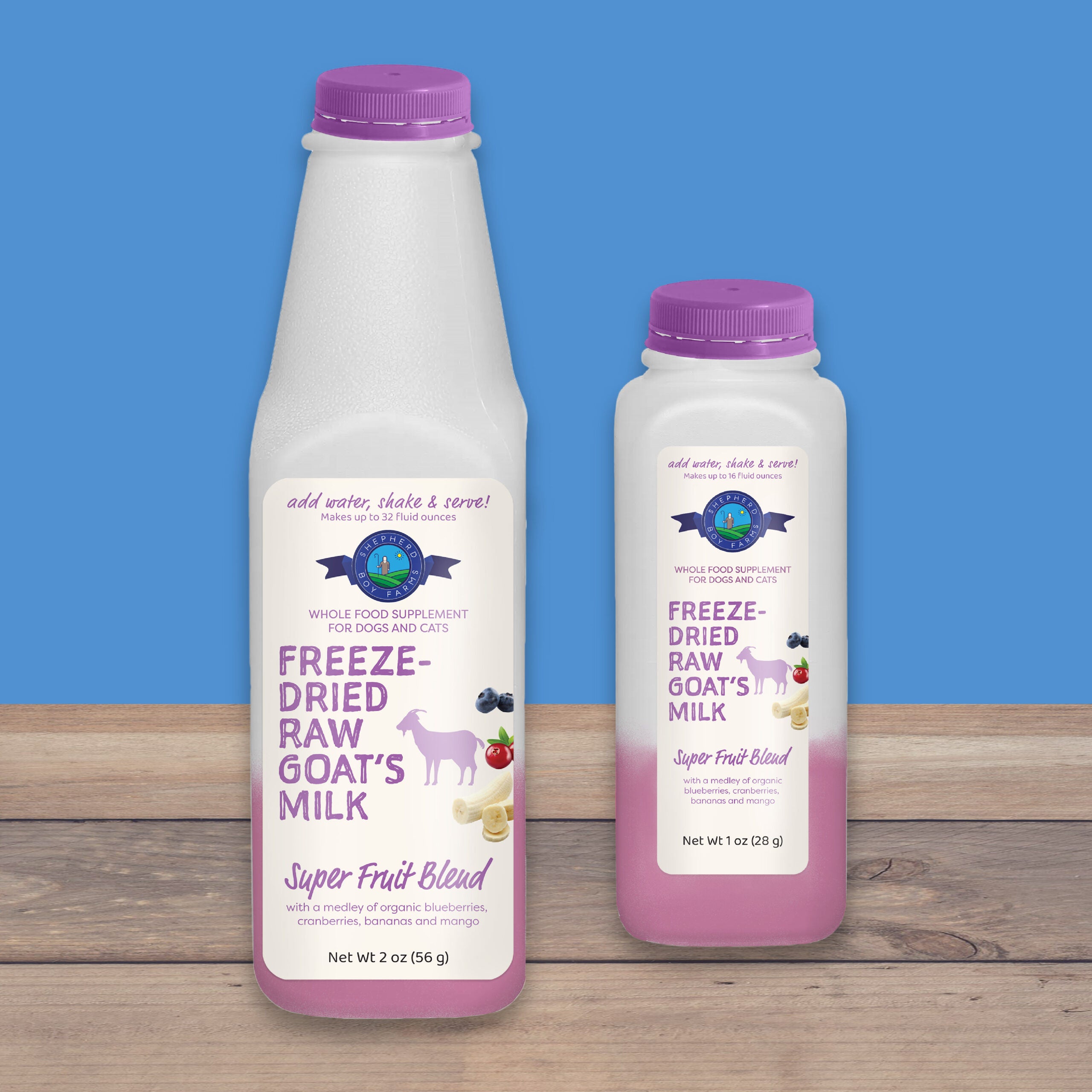 Freeze-Dried Raw Goat's Milk Super Fruit Blend For Dogs & Cats